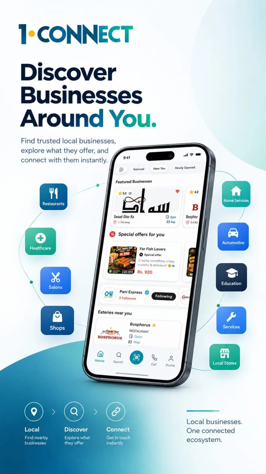 1Connect: Discover Businesses Around You